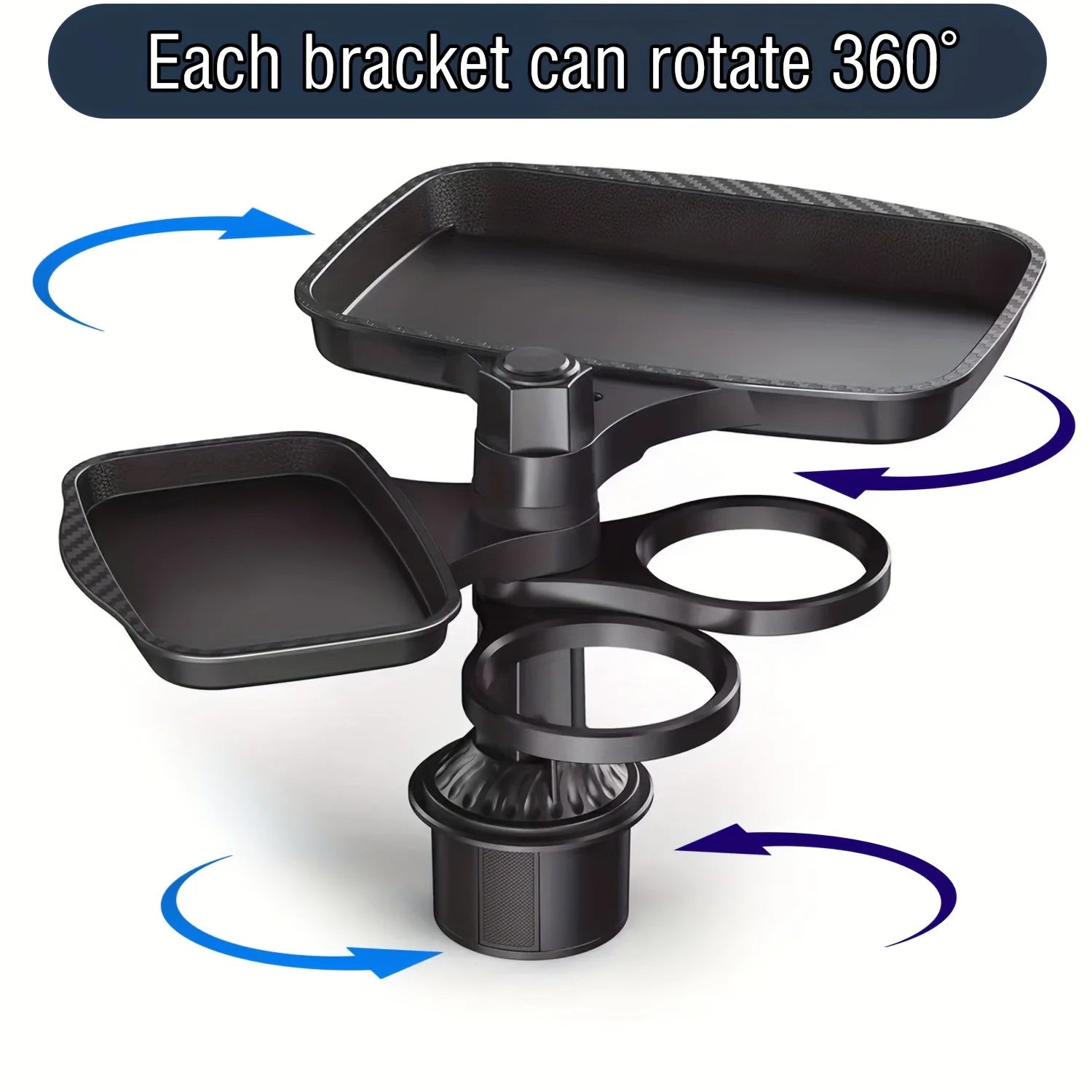 Car Cup Holder with Detachable Food Table