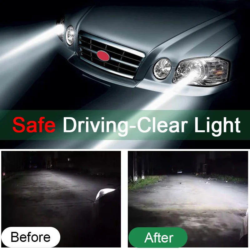 Car Headlight Restoration Polishing Kit