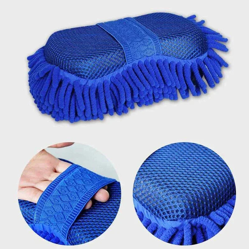 Blue Microfiber Car Wash Sponges