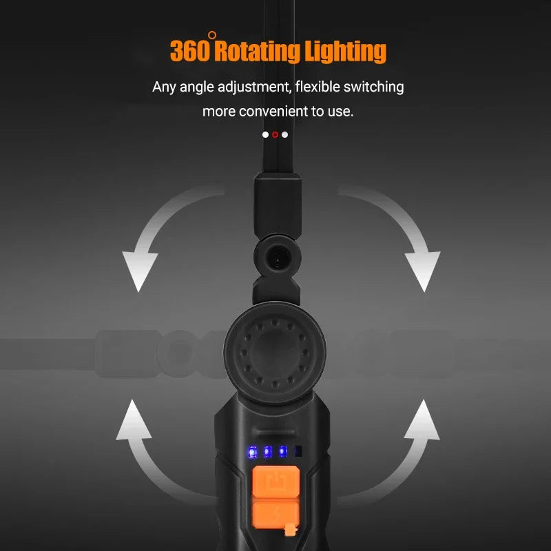 Portable LED/USB  Rechargeable Flashlight