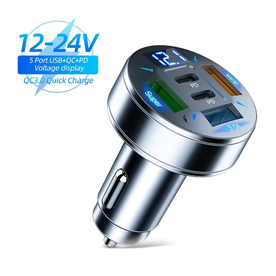 5 Ports Car Charger