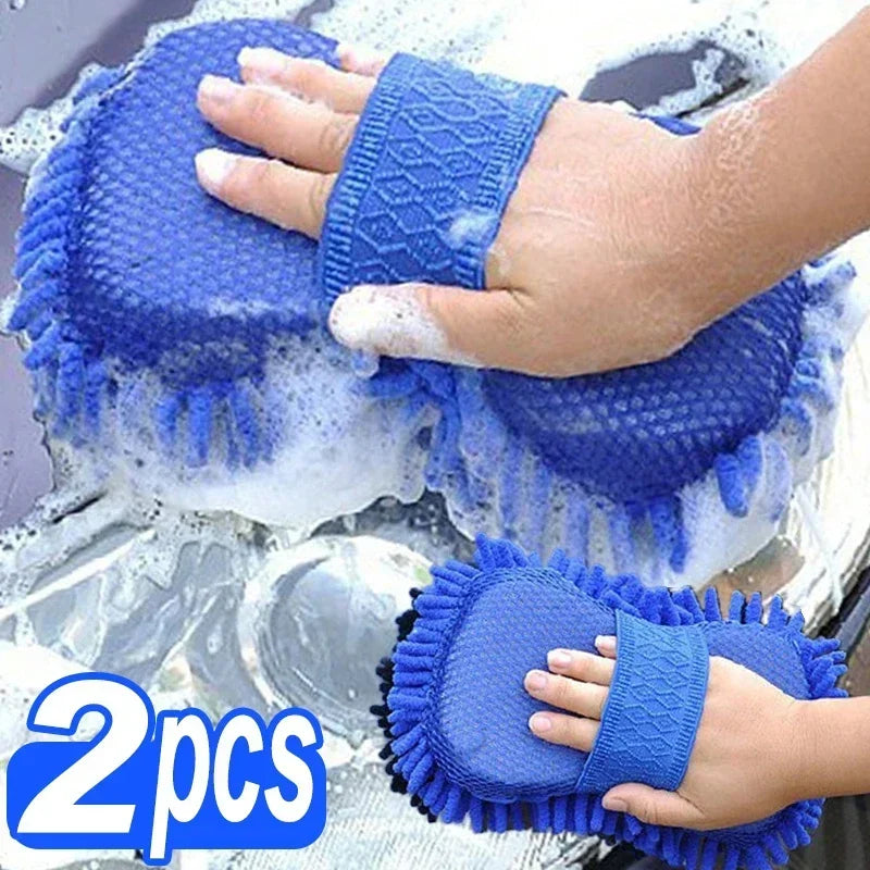 Blue Microfiber Car Wash Sponges